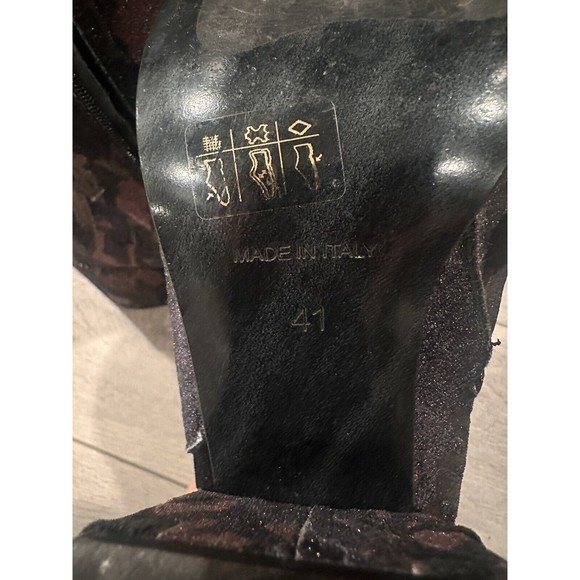 Summit Shaw White Mountain Womens Boots Black Camo Block Heel Ankle Boot 41 - Picture 8 of 8